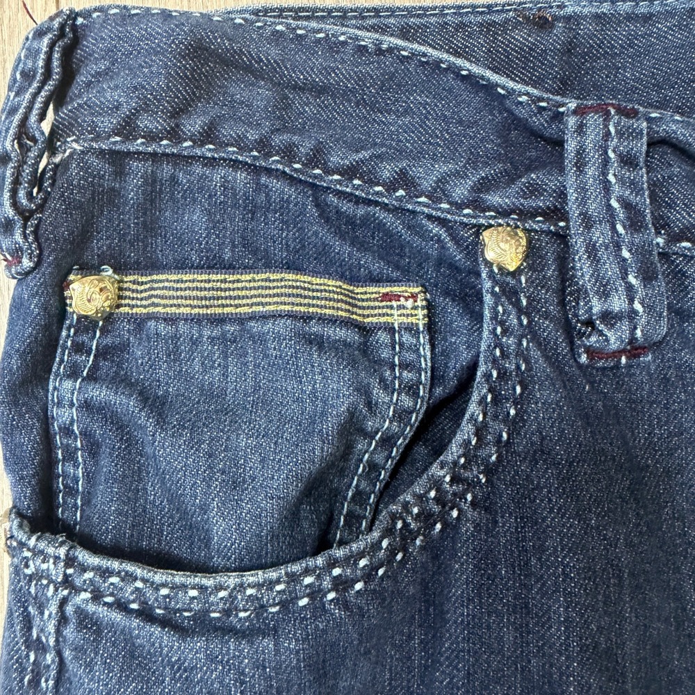 Coogi Embroidered Crest Jeans Blue 40 Relaxed Fit Hip Hop Streetwear Denim - Picture 6 of 15